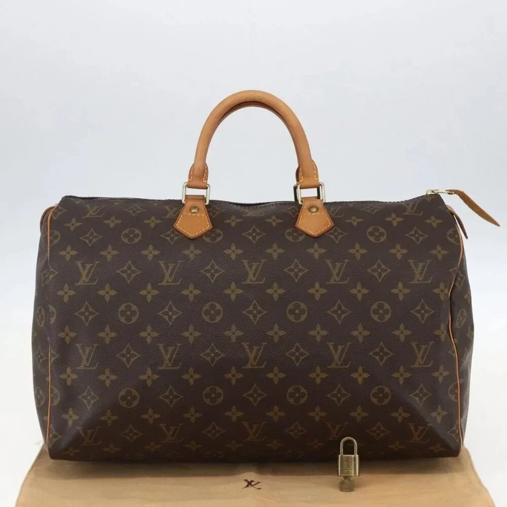 LOUIS VUITTON Monogram Speedy 40 Hand Bag M41522 LV Auth 156336V